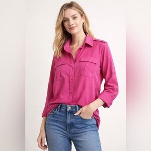 Banana Republic Pink Button Down Shirt Size Small